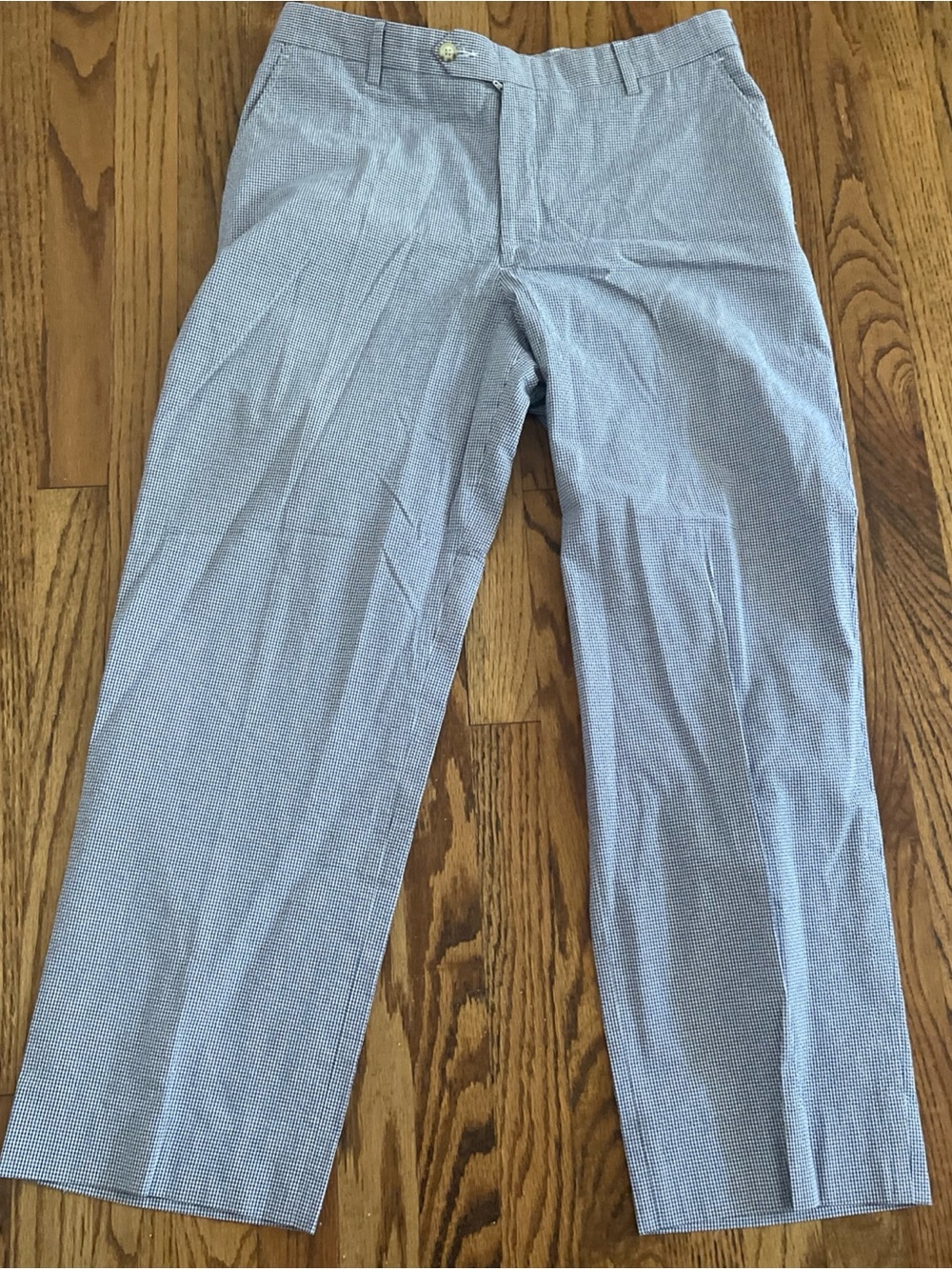 Berle Light Blue Micro-Pattern Men's Dress Pants 36x29 EUC NICE